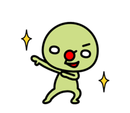 Red nose and one eyebrow brother sticker #867633