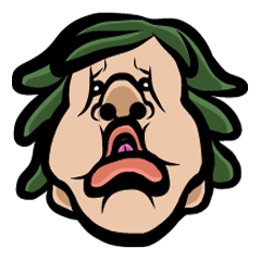 Weird Face Sticker