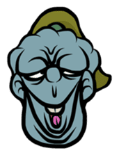 Weird Face Sticker sticker #867684