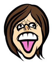 Weird Face Sticker sticker #867685