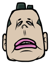 Weird Face Sticker sticker #867689