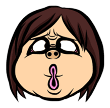 Weird Face Sticker sticker #867695