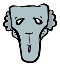 Weird Face Sticker sticker #867696