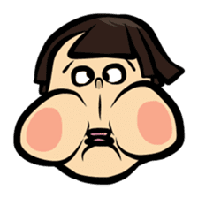 Weird Face Sticker sticker #867705