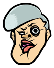 Weird Face Sticker sticker #867712