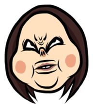 Weird Face Sticker sticker #867713