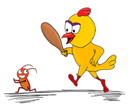 Nong Gai - the crazy chicken sticker #867993
