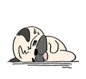 sloth pug sticker #868679