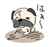 sloth pug sticker #868691