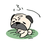 sloth pug sticker #868706