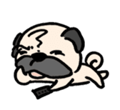 sloth pug sticker #868716