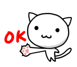 white kitten sticker #868764