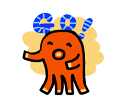 wiener's octopus TAKOSAN English version sticker #869440