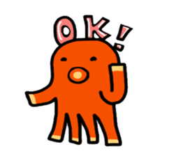 wiener's octopus TAKOSAN English version sticker #869441