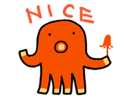 wiener's octopus TAKOSAN English version sticker #869449