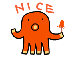 wiener's octopus TAKOSAN English version sticker #869449