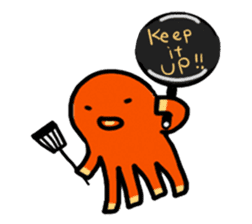 wiener's octopus TAKOSAN English version sticker #869454