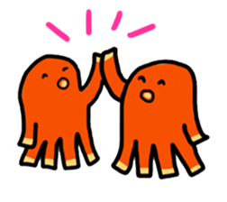 wiener's octopus TAKOSAN English version sticker #869456