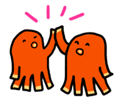 wiener's octopus TAKOSAN English version sticker #869456