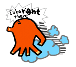 wiener's octopus TAKOSAN English version sticker #869473