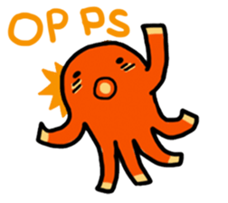 wiener's octopus TAKOSAN English version sticker #869474