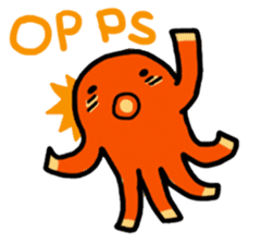 wiener's octopus TAKOSAN English version sticker #869474