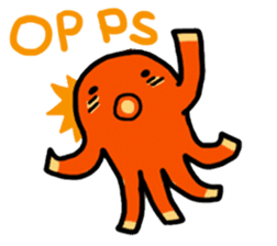 wiener's octopus TAKOSAN English version sticker #869474