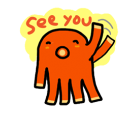 wiener's octopus TAKOSAN English version sticker #869478