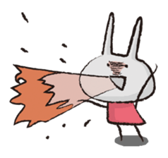 Irresponsible rabbit sticker #869619