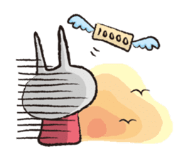 Irresponsible rabbit sticker #869632