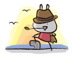 Irresponsible rabbit sticker #869634