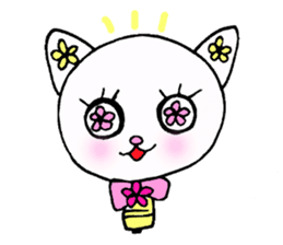 Flower Cat sticker #870120