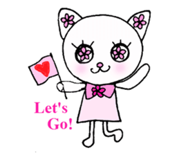 Flower Cat sticker #870125