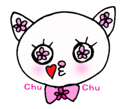 Flower Cat sticker #870126