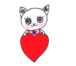 Flower Cat sticker #870127