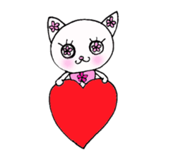 Flower Cat sticker #870127