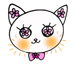 Flower Cat sticker #870139