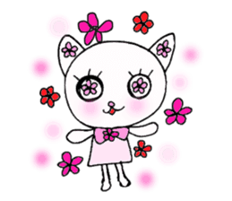 Flower Cat sticker #870143