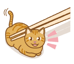 Chopstick rest cat "Yasubei" sticker #870239