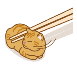 Chopstick rest cat "Yasubei" sticker #870240