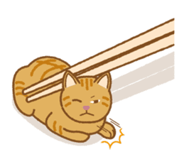 Chopstick rest cat "Yasubei" sticker #870242