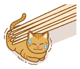 Chopstick rest cat "Yasubei" sticker #870250