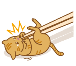 Chopstick rest cat "Yasubei" sticker #870253