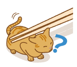 Chopstick rest cat "Yasubei" sticker #870255