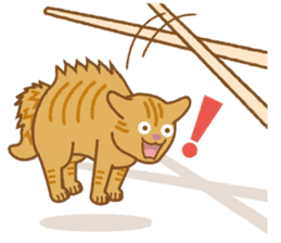 Chopstick rest cat "Yasubei" sticker #870258