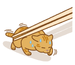 Chopstick rest cat "Yasubei" sticker #870259