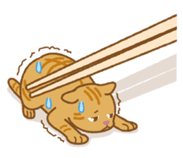 Chopstick rest cat "Yasubei" sticker #870260