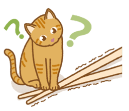 Chopstick rest cat "Yasubei" sticker #870261