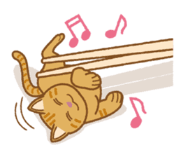 Chopstick rest cat "Yasubei" sticker #870262