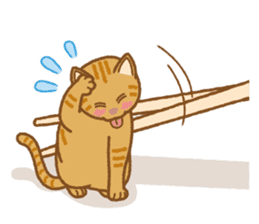 Chopstick rest cat "Yasubei" sticker #870264